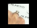 2.40 ct cushion cut diamond halo engagement ring