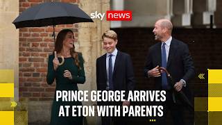 Prince George starts first day at Eton College