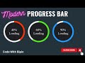 How to make modern Circular Progress Bar using HTML & CSS  | @CodeWithBipin