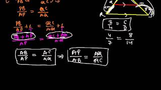 Corollary of Thales theorem( Basic Proportionality Theorem)