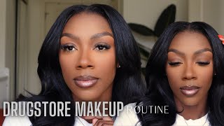 EVERYDAY DRUGSTORE MAKEUP ROUTINE | AFFORDABLE MAKEUP FOR DARK SKIN WOC | TRINDINGTOPIC
