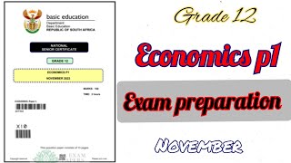 Grade 12 Economics paper 1 | November