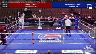 Devone Allamly Sr vs Omar Lopez 2023 National Championship 156lb 71kg Lubbock Texas