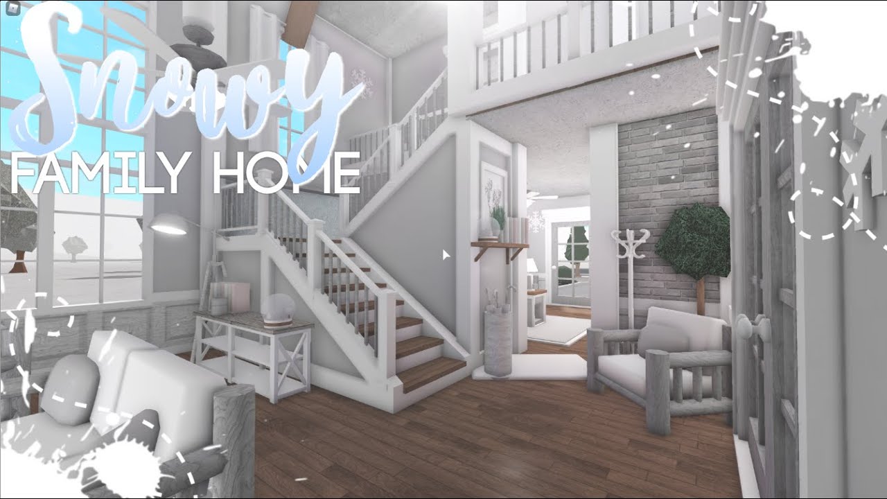 Bloxburg| Snowy Family Home| House Build - YouTube