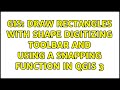 GIS: Draw rectangles with Shape Digitizing Toolbar and using a snapping function in QGIS 3