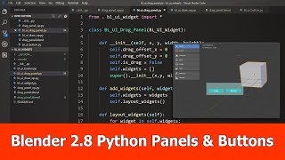 Blender 2.8 Python UI : Panels & Buttons