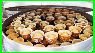 Tuol Kuok coconut milk cup cake - Street food [ដារ៉ាអាកោខ្ទិះពិសេសទួលគោក]