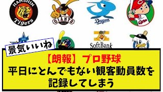 【朗報】プロ野球、平日にとんでもない観客動員数を記録してしまう【なんJ反応】