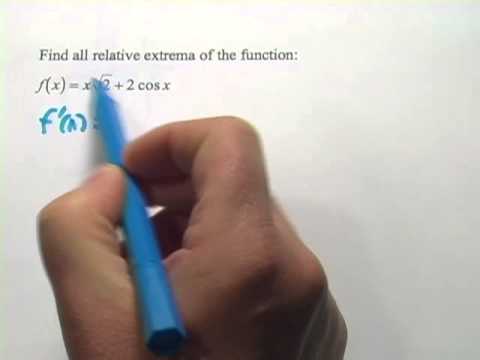 Calculus: Finding Relative Extrema Calculus: Finding Relative Extrema