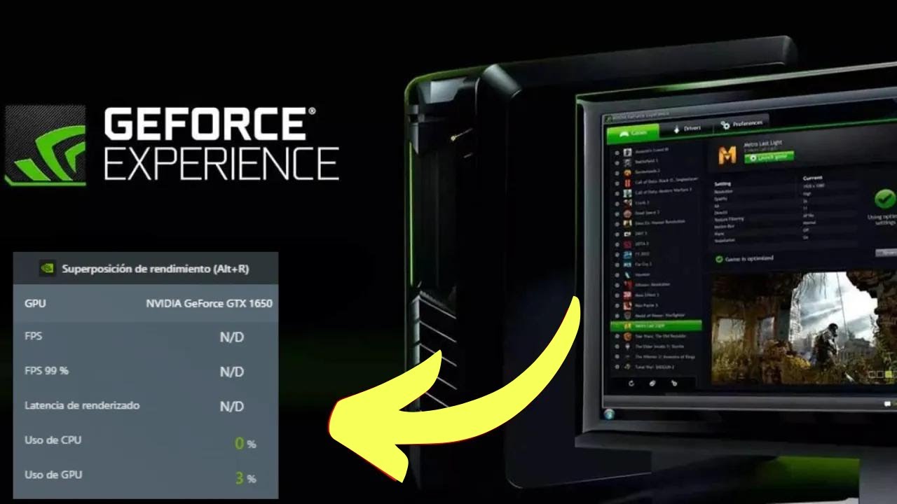 Cómo Habilitar El Contador De FPS Con NVIDIA GeForce Experience - YouTube