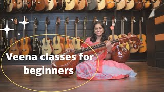 Veena classes for beginners | Online veena classes | learn veena | Ranjani mahesh | #veenaclasses