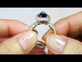 unheated didy kashmir color blue sapphire ring at 5.25 carats by kat florence. kf07024