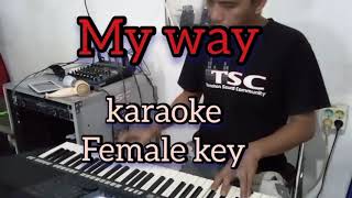 My way karaoke female key