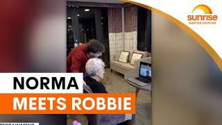 Robbie Williams surprises 94-year-old superfan Norma | Sunrise