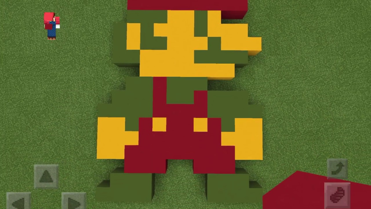 Super Mario Pixel Art Minecraft Youtube