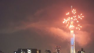 「隅田川花火大会(音無)と東京スカイツリー　陸／Sumida River Fireworks Festival(No Sound) with Tokyo Skytree Ⅵ」