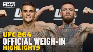 UFC 264: Poirier vs. McGregor 3 Weigh-In Highlights | MMA Fighting