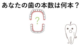 あなたの歯の本数は何本？