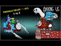 Thomas The Train Vs Choo Choo Charles , Cursed Thomas And Train Eater - 3 VS 1 Among Us Animation