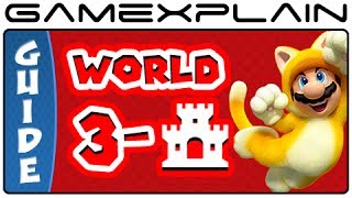 Super Mario 3D World - World 3 Castle Green Stars \u0026 Stamp Locations Guide \u0026 Walkthrough