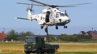 [4K] Dutch NH90 NFH Fast Rope at De Kooy/ Den Helder Airport