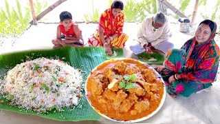 দম ফ্রায়েড রাইস আর বাটার চিকেন কারি এই পুজোতে জমজমাটি কম্বো রেসিপি||pujo special recipe