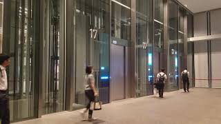 【Elevatorファン必見】あべのハルカス17F(Elevator hall)から見た大阪市内の夜景🌃✨