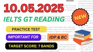IELTS reading practice test 2025 with answers | 10 may