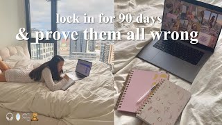 how to LEVEL UP in 2025 | transform your life in 90 days ✨ vision board, 2025 reset, goal setting