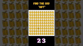 Find The Odd gift Out 🔍l Emoji Puzzle #48 | Test Your Eyesight 👀