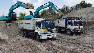 แพคคู่ Kobelco SK 200-6 จัดหนักจัดเต็ม Dump Truck Excavator