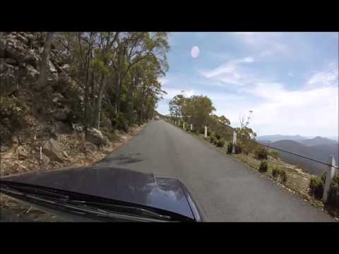 Driving up to Mt Wellington, Hobart, Tasmania Driving up to Mt Wellington, Hobart, Tasmania
