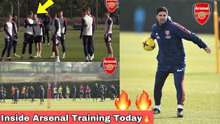 No Jesus & Saka😳Full Arsenal Training Today🔥Partey,Zinchenko & Co missing,Smith Rowe trains,Arteta