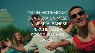 SONO ALBANESE EMANUEL ASSLANI-LORIS TESTO KARAOKE #video #canzone