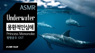 [ASMR] 몽환적인 심해 : 원령공주 OST 🦌 Princess Mononoke, underwater, piano, Sleep, fantasy, relaxing music