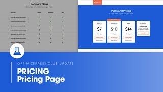 OptimizePress Club: Pricing - Pricing Page Template