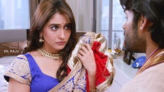 Subramanyam For Sale Romantic Scenes - Sai Dharam Tej Showing How To Wear Saree to Regina Cassa
