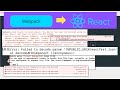 webpack react | webpack dev server react #webpack #reactapp #reactjs