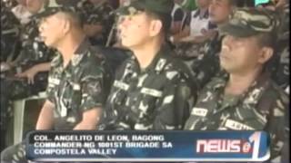 Col. Angelito De Leon, bagong commander ng 1001st brigade sa Compostela Valley