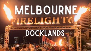 2024 Winter Firelight Festival Docklands | Fire performers, aboriginal & live music, food trucks