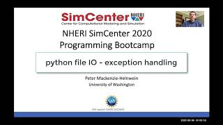 Python Quickstart Tutorial: File IO exception handling