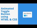 Animated Toggle Button using HTML & CSS only