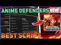 Anime Defenders Script GUI / Hack (Auto Summon, Rollback, Dupe Units, And More) *PASTEBIN 2024*