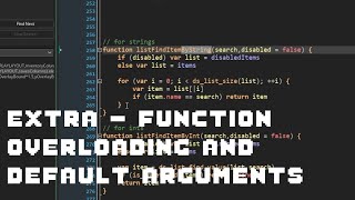 Dark Egg - Beginner Breakdown Extra - Function Overloading and Default Arguments