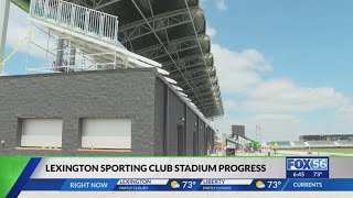 Lexington Sporting Club Stadium progressing as opening day nears