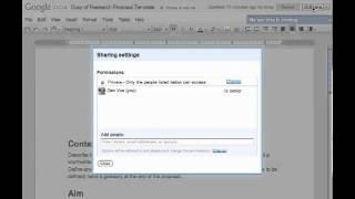 Google Docs - Sharing with Teachers and Parents