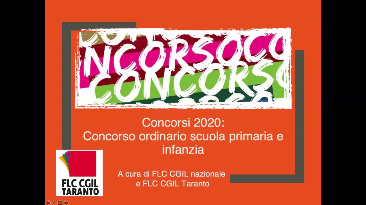 Concorso Ordinario Primaria E Infanzia - YouTube