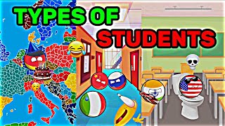 TYPES OF STUDENTS DURING EXAMS😂💀💔[Funny And Interesting]🫵🥸#countryballs #mapping #geography