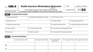 IRS Form 1095-A walkthrough (Health Insurance Marketplace Statement)