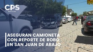 Aseguran camioneta con reporte de robo en San Juan de Abajo | CPS Noticias Puerto Vallarta